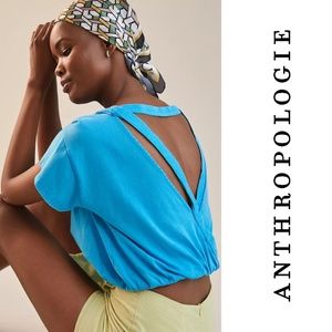 Anthropologie Pilcro Open-Back Bubble Top